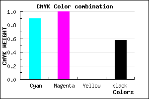 #0B006A color CMYK mixer