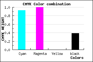 #0B009B color CMYK mixer