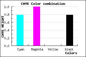 #0B0035 color CMYK mixer