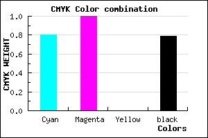 #0B0036 color CMYK mixer
