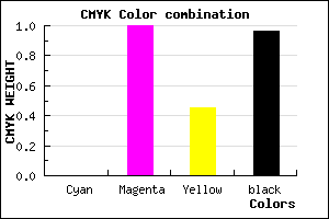 #0B0006 color CMYK mixer