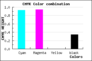 #0B0AA8 color CMYK mixer