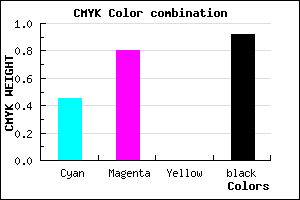 #0B0414 color CMYK mixer