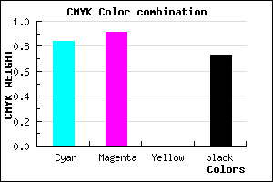 #0B0646 color CMYK mixer