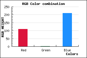 rgb background color #6E01D1 mixer