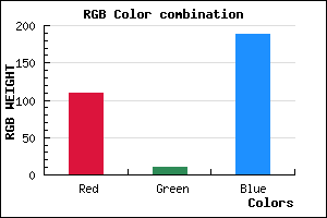 rgb background color #6E0ABC mixer