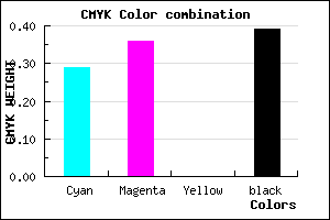 #6E649C color CMYK mixer