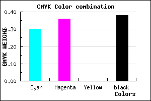 #6E659D color CMYK mixer