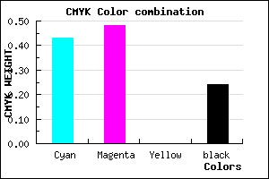 #6E65C1 color CMYK mixer