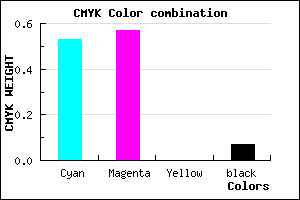 #6E65EC color CMYK mixer