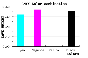 #6E66A2 color CMYK mixer