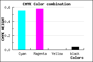 #6E67F5 color CMYK mixer