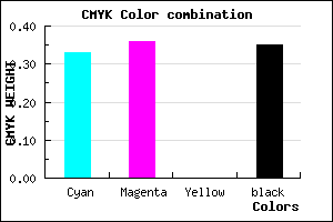 #6E69A5 color CMYK mixer