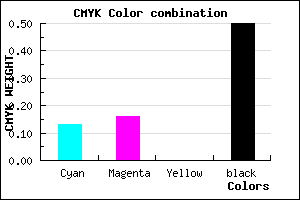 #6E6B7F color CMYK mixer