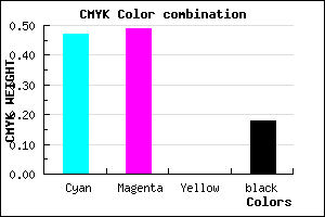 #6E6BD1 color CMYK mixer