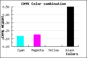 #6E6C7F color CMYK mixer