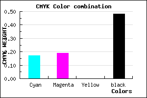 #6E6C85 color CMYK mixer
