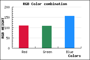 rgb background color #6E6C9C mixer