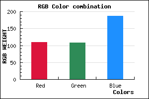 rgb background color #6E6CBB mixer