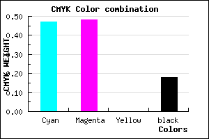 #6E6CD0 color CMYK mixer
