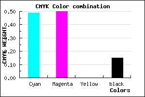 #6E6CD9 color CMYK mixer