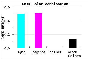 #6E6DDD color CMYK mixer