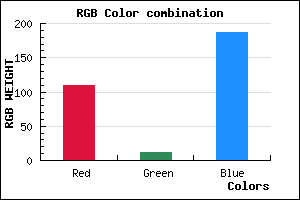 rgb background color #6E0BBB mixer