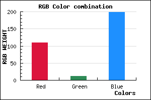 rgb background color #6E0BC7 mixer