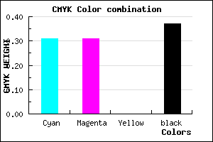#6E6EA0 color CMYK mixer