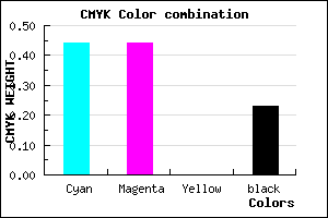 #6E6EC4 color CMYK mixer