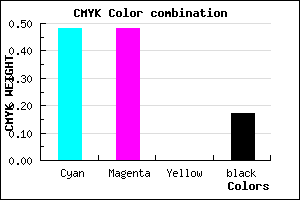#6E6ED4 color CMYK mixer