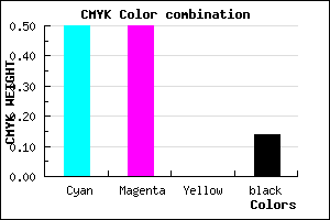 #6E6EDC color CMYK mixer