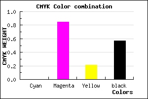 #6E1057 color CMYK mixer