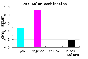 #6E12D0 color CMYK mixer