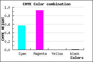 #6E12FD color CMYK mixer