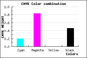 #6E188A color CMYK mixer