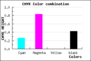 #6E1995 color CMYK mixer