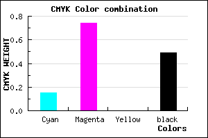 #6E2181 color CMYK mixer