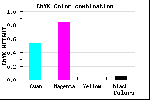 #6E23F0 color CMYK mixer