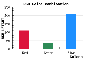 rgb background color #6E25CF mixer