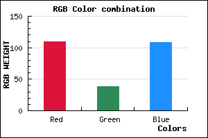 rgb background color #6E266C mixer