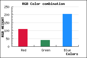 rgb background color #6E29CD mixer