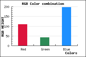 rgb background color #6E2BC5 mixer