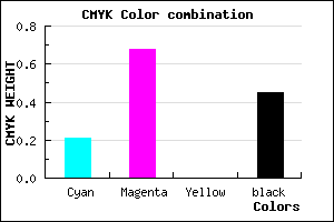 #6E2D8B color CMYK mixer