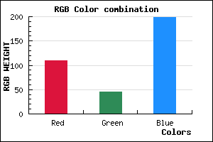 rgb background color #6E2DC7 mixer
