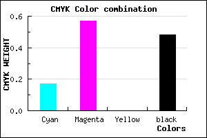 #6E3985 color CMYK mixer