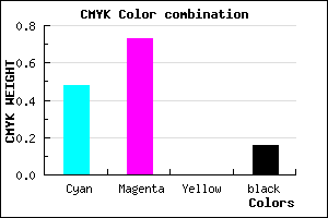 #6E3AD5 color CMYK mixer