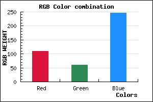 rgb background color #6E3CF6 mixer