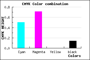 #6E3FDB color CMYK mixer