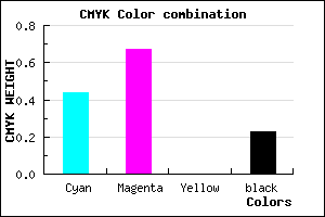 #6E41C5 color CMYK mixer